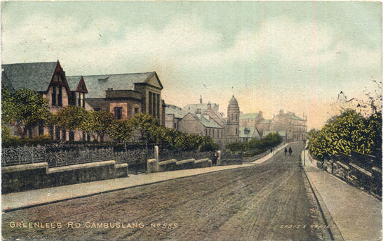 Greenlee Roads - Circa 1900 - Card dated 1907 - Published by W & H Eadie Stationers, Cambuslang - Eadie's Series No.585